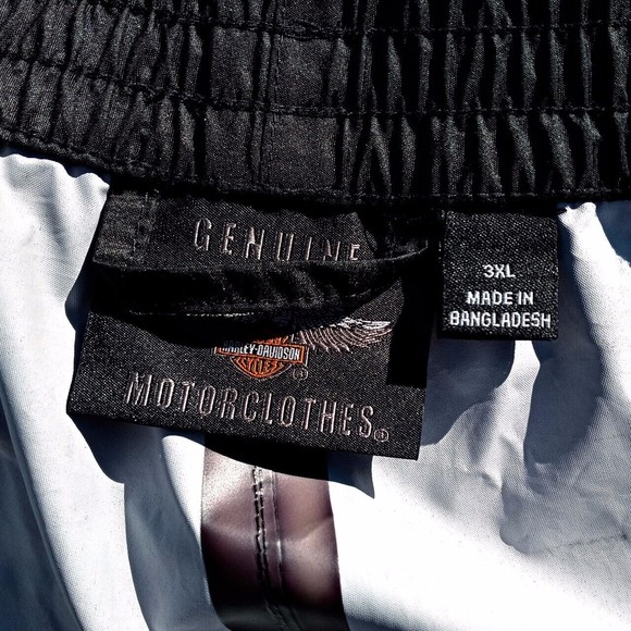 Harley Davidson Motorcycle Waterproof Windbreaker Rain Pants - Men's Size 3XL - Picture 8 of 9